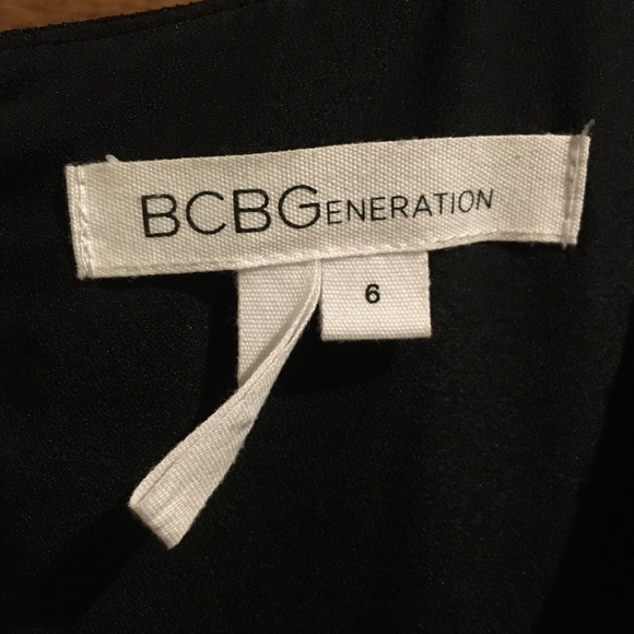 BCBGeneration black and white stripe mini dress. - Picture 4 of 5